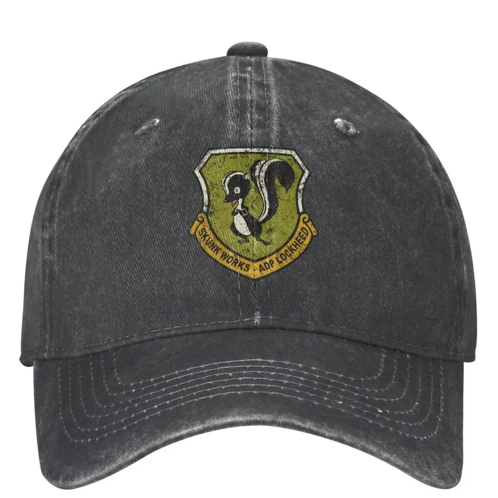 Lockheed Martined Baseball Cap Skunk Works Unisex Unisex Sun Visors Trucker Dad Hat Summer Casual Kpop Rock Baseball Caps