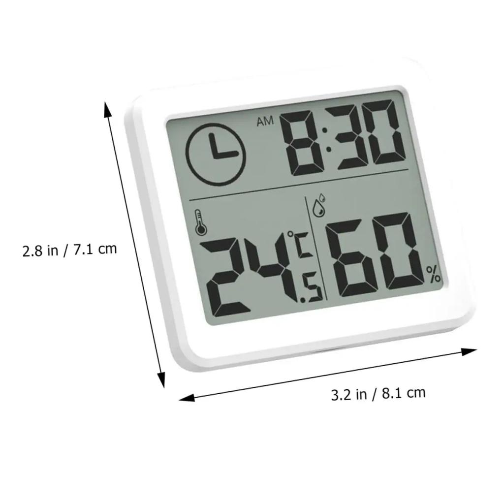 Гигрометр для помещений ЖК-цифровой термометр Гигрометр для помещений Тонкий простой домашний электронный цифровой термометр Кухонные принадлежности