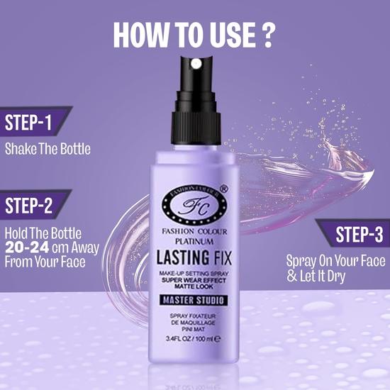 Спрей для фиксации макияжа Fashion Colour Makeup Setting Spray II Lasting Fix, сверхстойкий, матовый, водостойкий, 100 мл