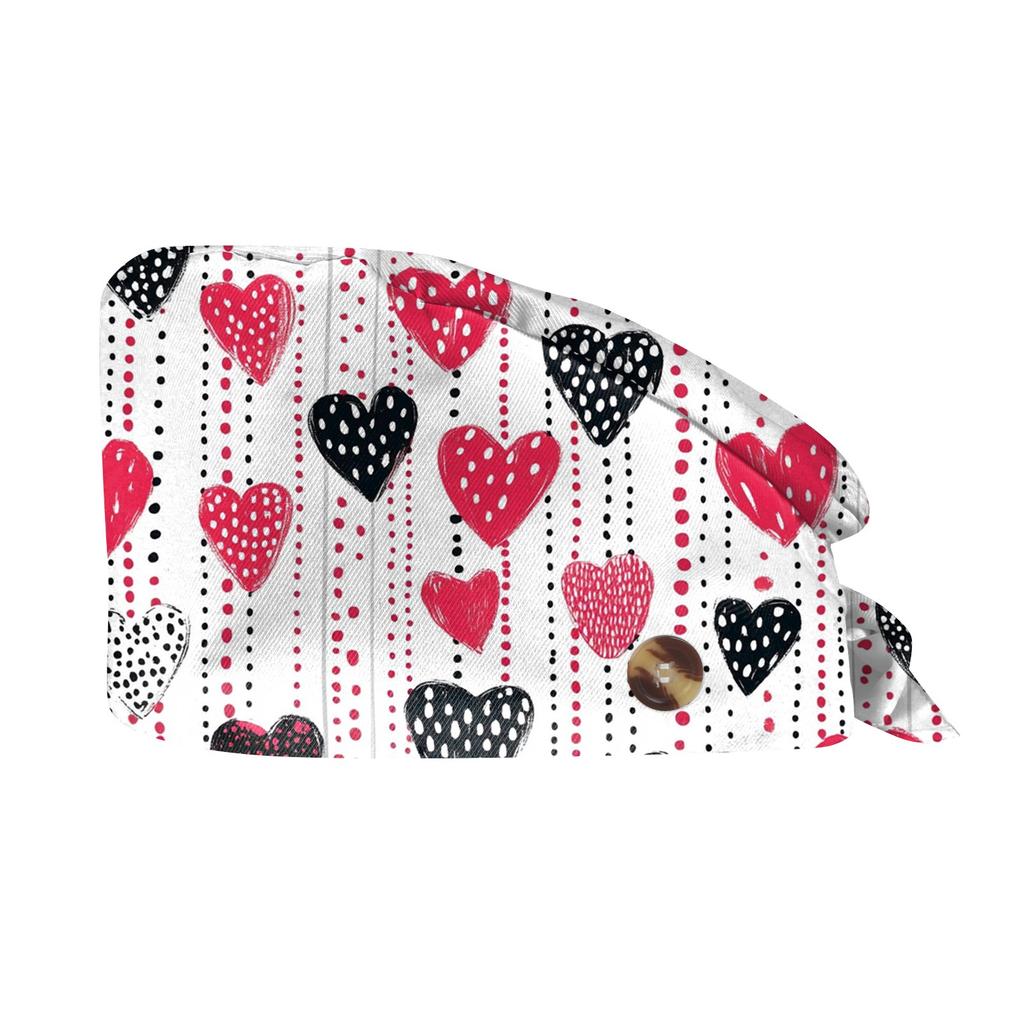 Модная шляпа с принтом ко Дню святого Валентина, повседневная, стираная, кепка-мешок