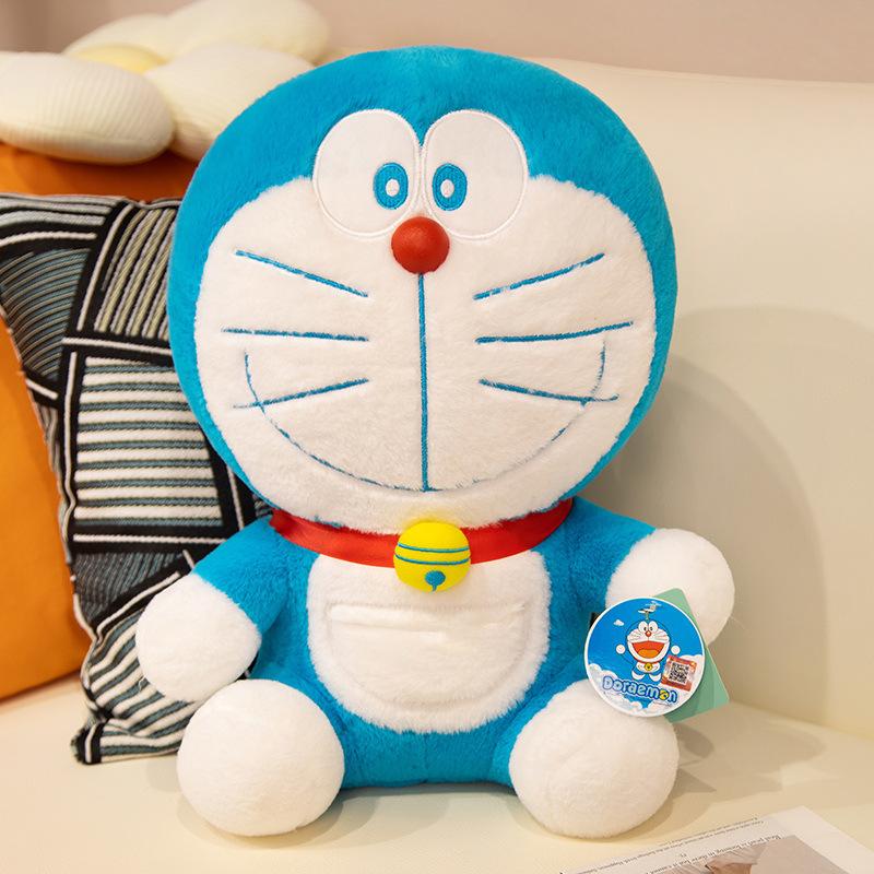 Плюшевая игрушка кукла синяя толстая милая детская кукла роза колокольчик кот