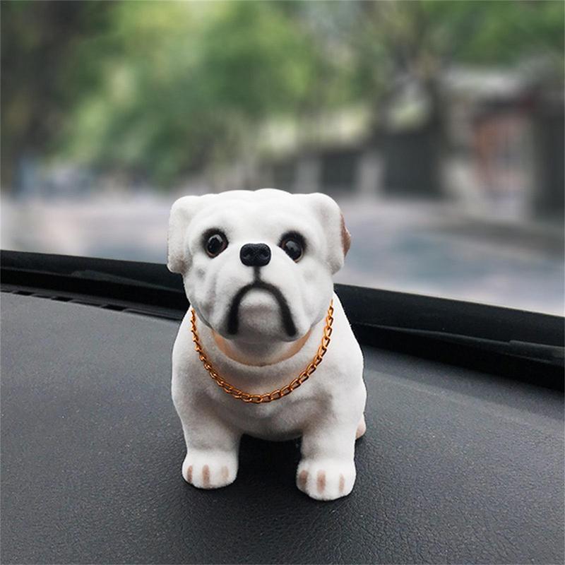 Shaking Head Dog Ornaments Center Console Car Decoration Creative Cute Car Ornaments Car Interior Resin Dog Ornaments