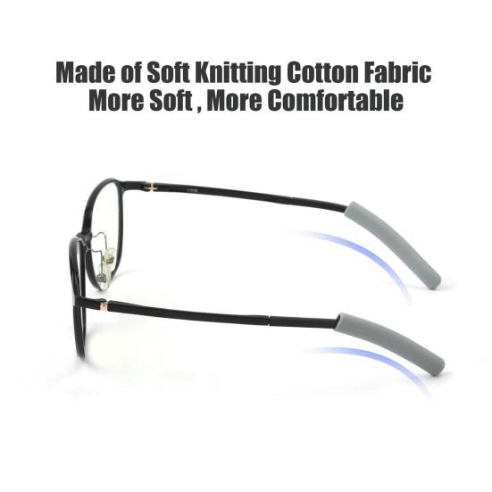 2/4 Pairs Silicone Eyeglasses Temple Tips Sleeve Non-slip Glasses Retainers Lightweight Soft Ear Sock Sleeves for Sunglasses Reading Eyeglasses