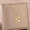 Stainless Steel Football Lover Choker Simple Sports Ball Jewelry  Casual Wear