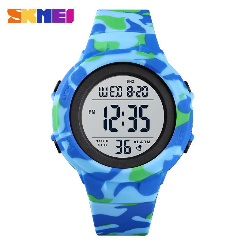 Горячая Распродажа Moment Beauty Многофункциональные студенческие электронные часы, водонепроницаемые камуфляжные спортивные часы обратного отсчета