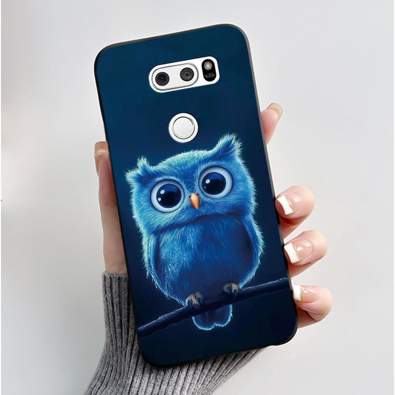 Чехол для LG V30 V30+ V30S V30S+ V35 V35+ ThinQ Тонкий Мягкий Черный Силиконовый Чехол Эстетичный Роскошный Милый Крутой Задняя Крышка для Мальчиков Девочек