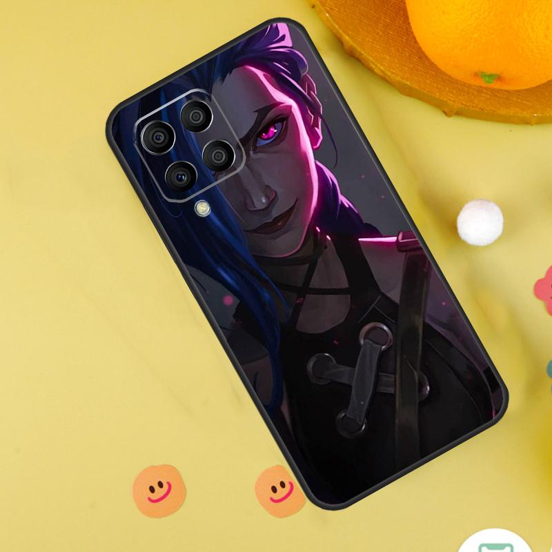 Чехол для Samsung Galaxy M31s M13 M33 M53 M52 M32 M12 M14 M34 M54 M11 M21 M51 M20 M15 M55 с изображением Аркейн Джинкс