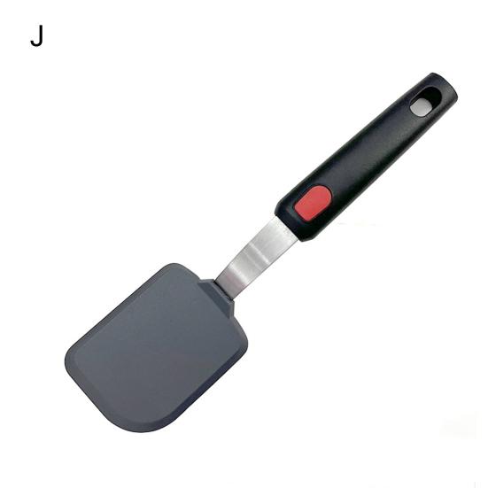 Лопатка термостойкая антипригарная пищевая удобная ручка эргономичная силиконовая кухонная лопатка для готовки бытовые принадлежности