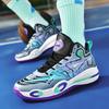Новые мужские баскетбольные кроссовки модная светящаяся версия студенческие амортизирующие дышащие игровые тренировочные кроссовки пары одного стиля