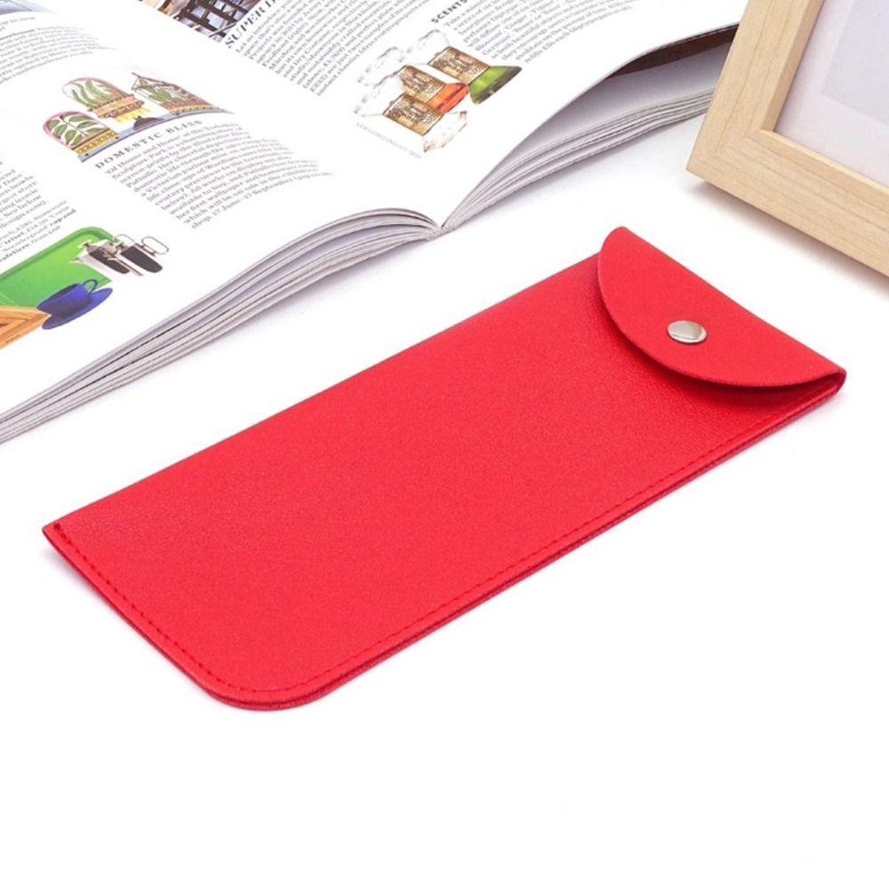 PU Leather Glasses Pocket Simple Reading Case Bag Eyewear Accessories Glasses Case  Women Men
