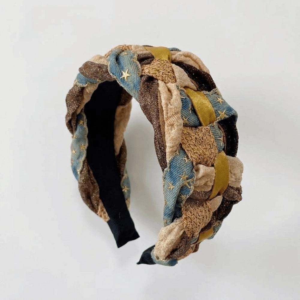 Bohemian Braided Headband Non Slip Twisted Hairband For Women Hair Accessory