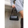 Black Women's Simple Design Covered Shoulder Bag
