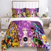 Admire Saint Seiya Pattern Cartoon Duvet Cover Set HD Одеяло Cover для детей Постельные комплекты Постельное белье Декор для спальни