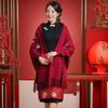 Mother's Cashmere Shawl Cape: Spring To Winter Wedding Cheongsam Outerwear