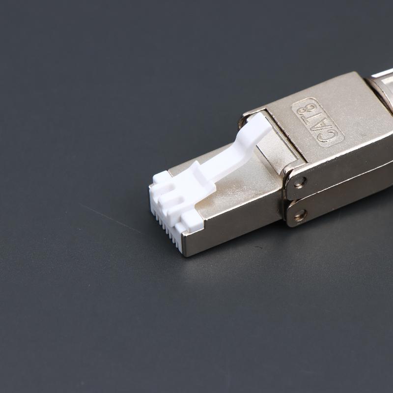 1 шт. Инструмент для разъемов Cat7 Cat6A Cat8 RJ45 Безвинтовой Цинк-сплав Экранированные Ethernet-терминаторы
