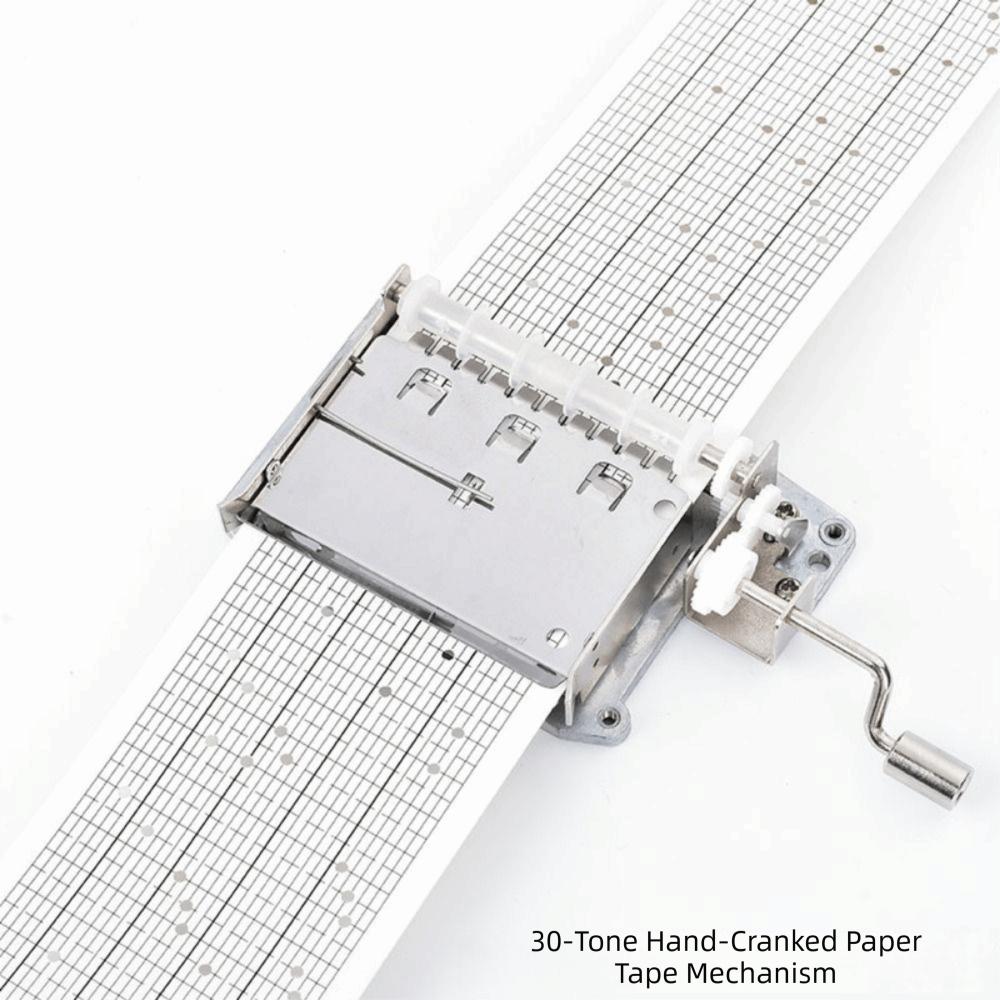 Hand Cranked Music Box Movement DIY Composing Music Paper Tape Music Box  Creative Gift