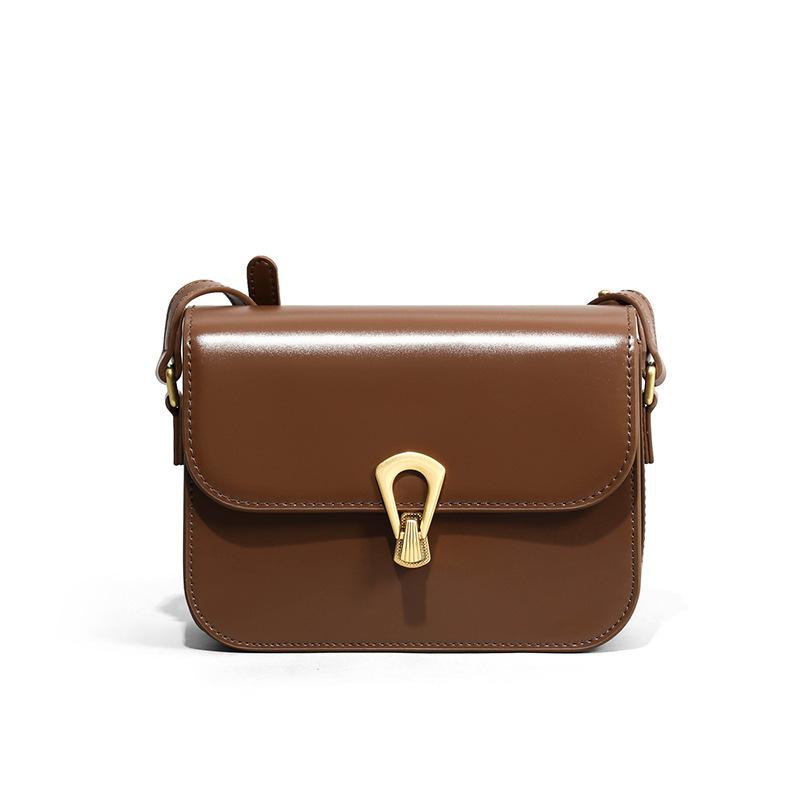 Новая сумка через плечо Tofu Fashion Высококачественная нишевая сумка на одно плечо из натуральной кожи для женщин