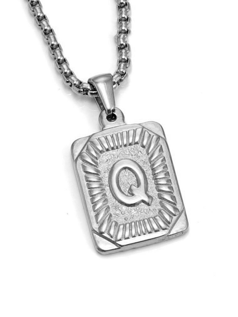 Модное 26-буквенное ожерелье золотого цвета с подвеской для мужчин и женщин, кубинская цепочка для пары, очаровательное первоначальное ожерелье, колье, ювелирное изделие, воротник