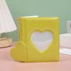 1pcs 3 Inch Photocard Holder Heart Love Circle Hollow Photo Album PVC Multi-pocket Card Binder Mini Idol Pictures Storage Case
