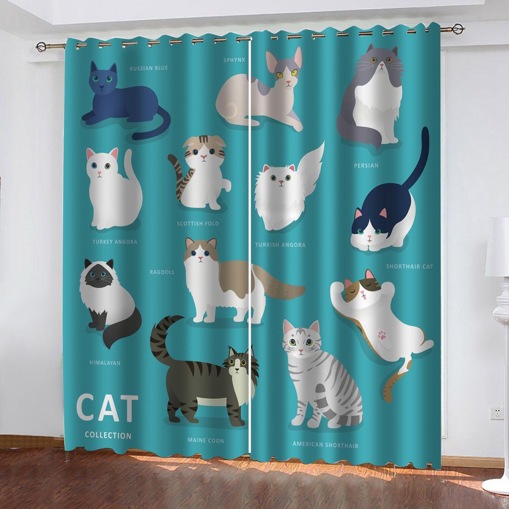 Детские любимые солнцезащитные шторы из серии «Мир животных», детские украшения для спальни, цифровая печать, шторы на заказ