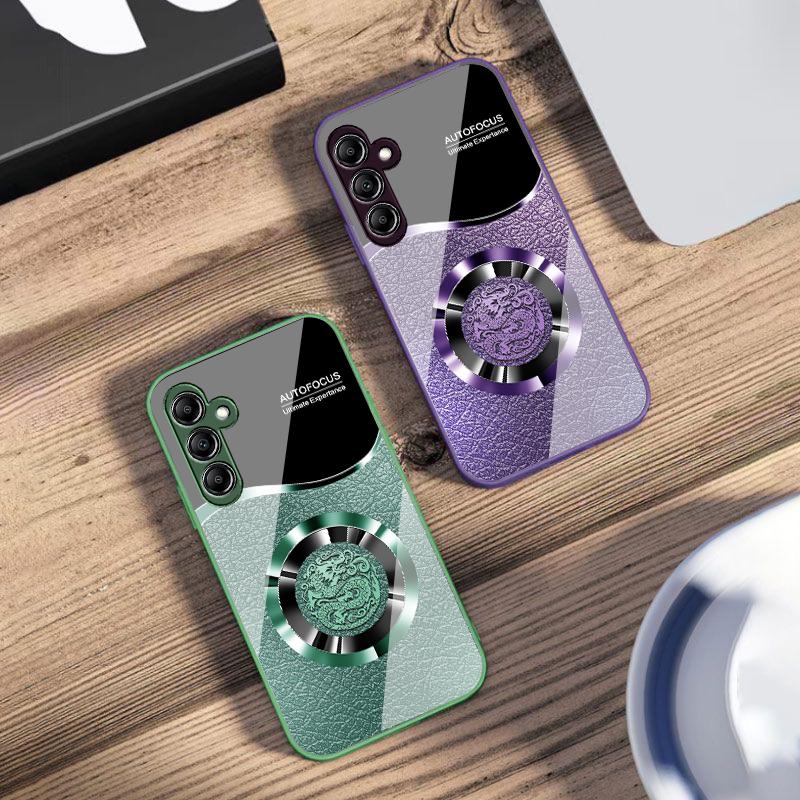 Счастливое кольцо для Samsung Galaxy A14 4G 20 30 52 20S 21S 22 A32 33 34 42 50 51 53 54 70 71 72 73 5G Стеклянный чехол для телефона