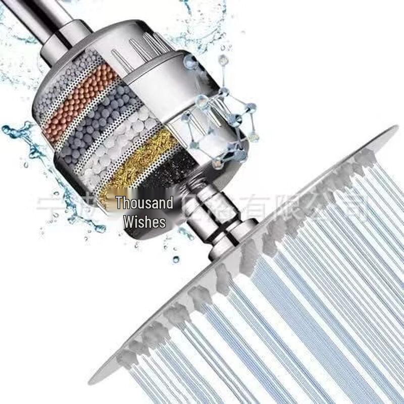 TLXT Rainfall Shower Head & 15-Stage Filter Set