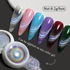 Nail Art Universal Colorful Laser Cat'S Eye Powder, Rainbow Glare Spar Cat'S Eye Powder, Colorful Aperture Laser Powder