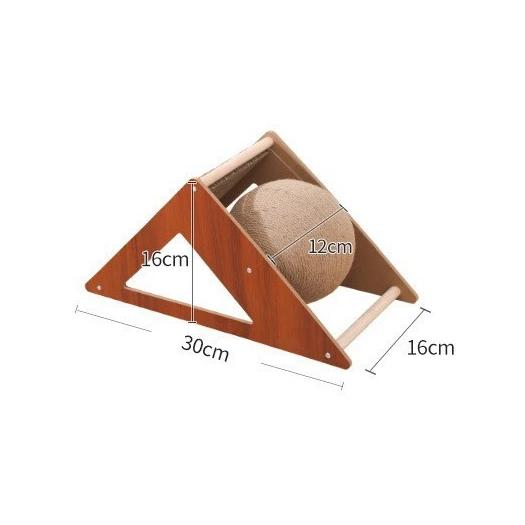 Треугольная доска для кошек Когтеточка Сизалевый мяч для царапания Износостойкие Устойчивые к царапинам Шлифовальные лапки Игрушки Товары для кошек Аксессуары