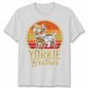 Yorkie Brother Dog Lover Vintage Retro Graphic Design Apparel