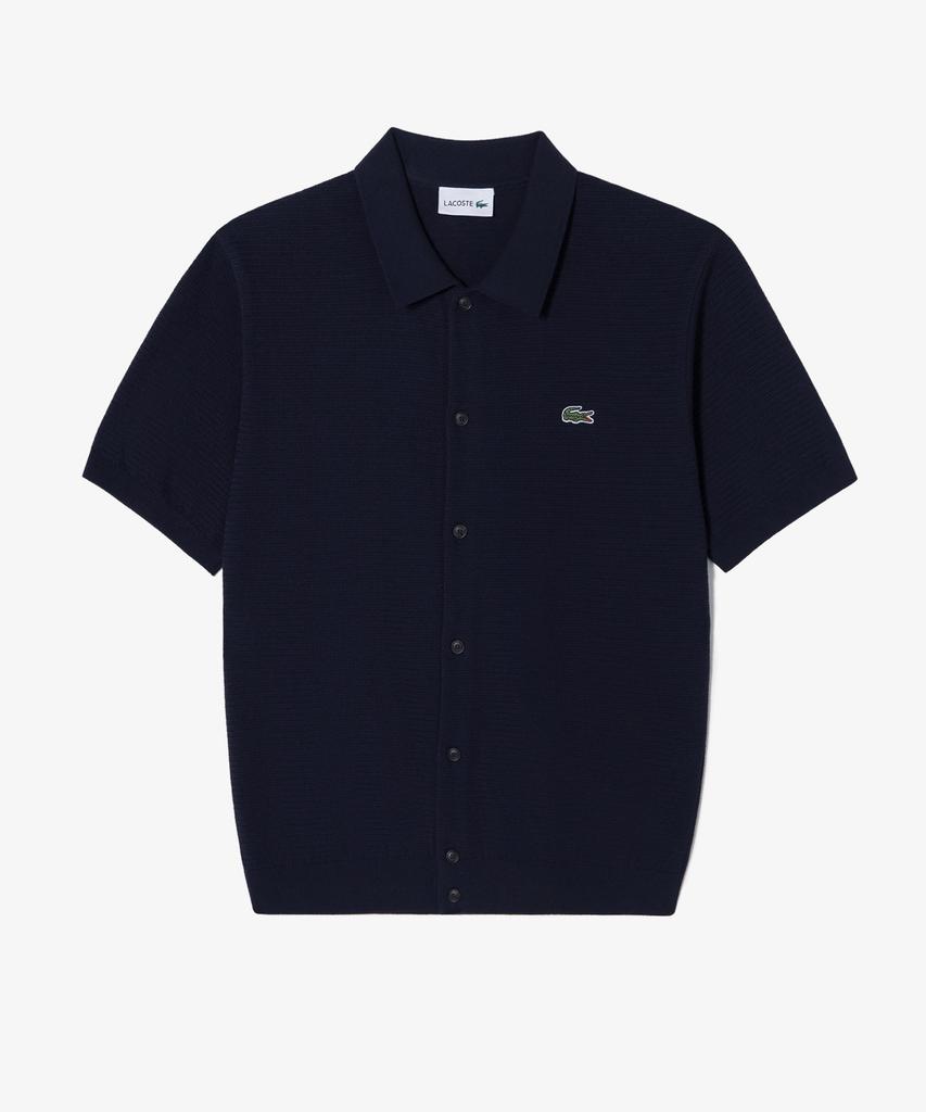 Мужской кардиган с коротким рукавом и воротником-стойкой Lacoste Ah457E-56G 166