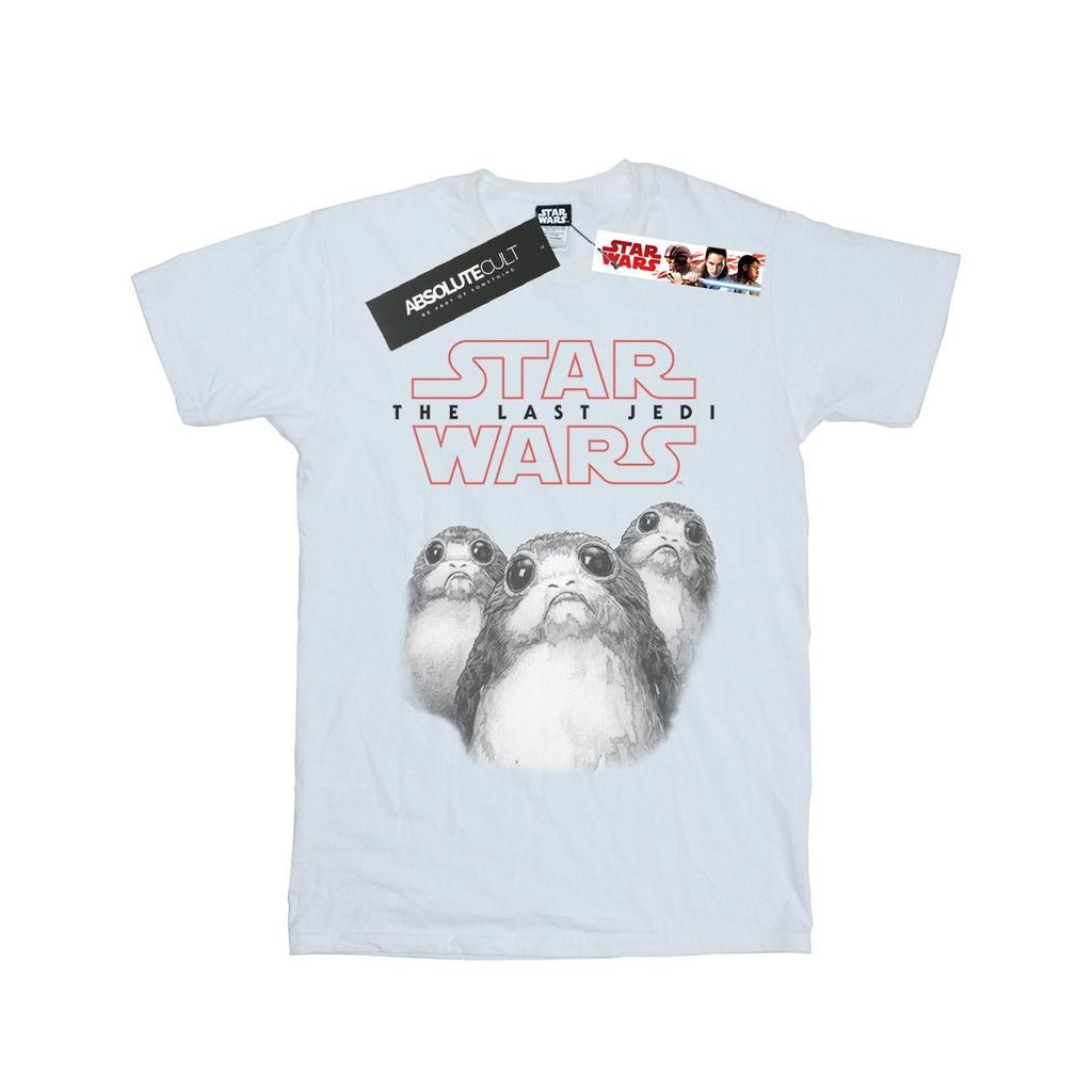 Star Wars Womens/Ladies The Last Jedi Porgs Cotton Boyfriend T-Shirt