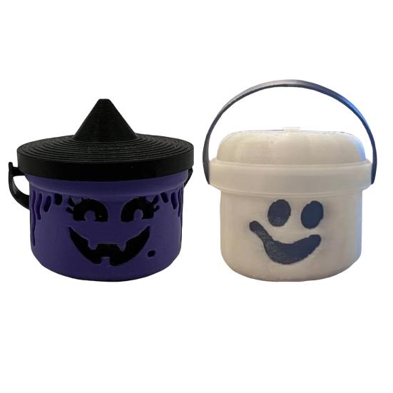 Ведро для тыквы на Хэллоуин Миниатюрный дизайн Тыква Оранжевое ведро Мини-контейнеры для хранения Праздничное украшение на Хэллоуин