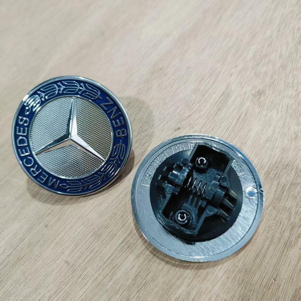 ABCERS Hood Emblem Decoration for Mercedes-Benz GLC, GLK, CLA, CLS – Flat Design with Spring