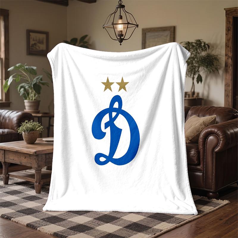 Dynamo Moscow Print Flannel Blanket Soft Warm Sofa Bed Throw Blanket For Home Office Bedroom