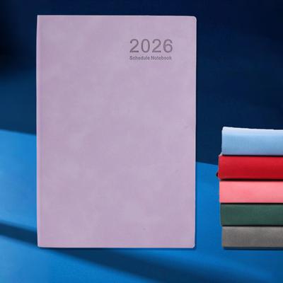 Yousheng 2026 Ежедневник-планировщик Книга-расписание A5 Планировщик в твердой обложке с цветными разделителями Книга для записи встреч Напоминания Список дел Годовой планировщик