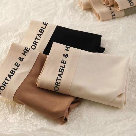 Lady Underpants High Elasticity Mid Waist Seamless Letter Print Tummy Control Butt-lifted Anti-septic Breathable Women Underpants