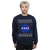 NASA Mens Classic Fair Isle Sweatshirt