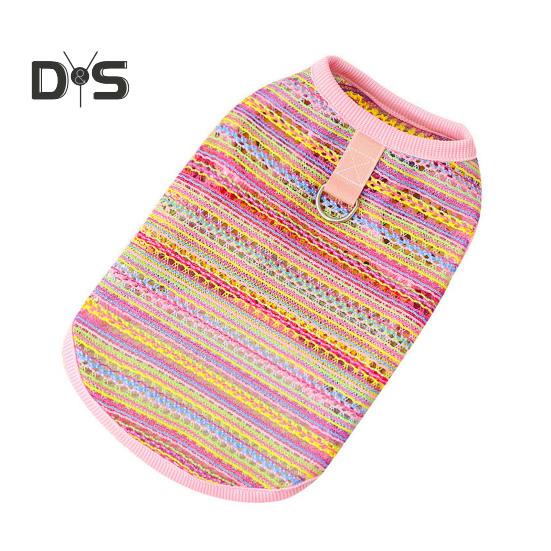 Футболки для собак, летняя безрукавка для домашних животных, дышащая, полая, охлаждающая одежда, одежда для домашних животных для маленьких собак и кошек