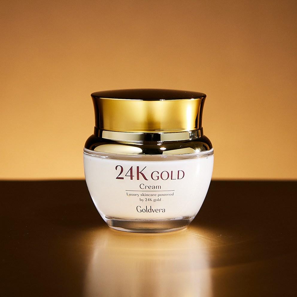 [Gold Vera] Набор из 5 средств для ухода за кожей с 24-каратным золотом - Антивозрастной, Осветляющий, Подтягивающий и Увлажняющий