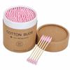 200 Round and Pointed Double-headed Cotton Swab Sticks In A Colored Paper Box Disposable Makeup Remover