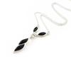 Les Trésors De Lily [I8933] - Silver Necklace 'Jet Black Goddess' Black Silver (rhodium Plated) - 30x25 Mm