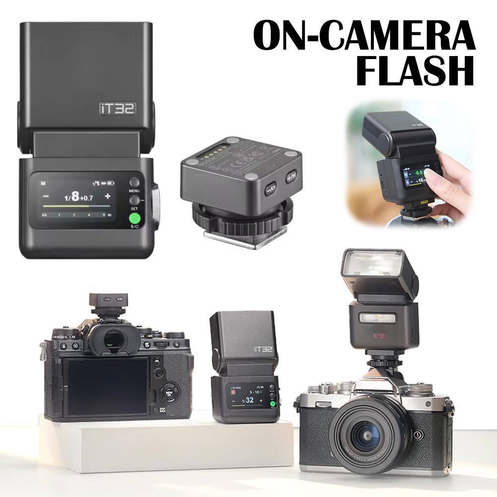 For Shenniu iT32 Magnetic Modular Flash Set with X5 TTL Wireless Flash Trigger Touchscreen Control Accessories