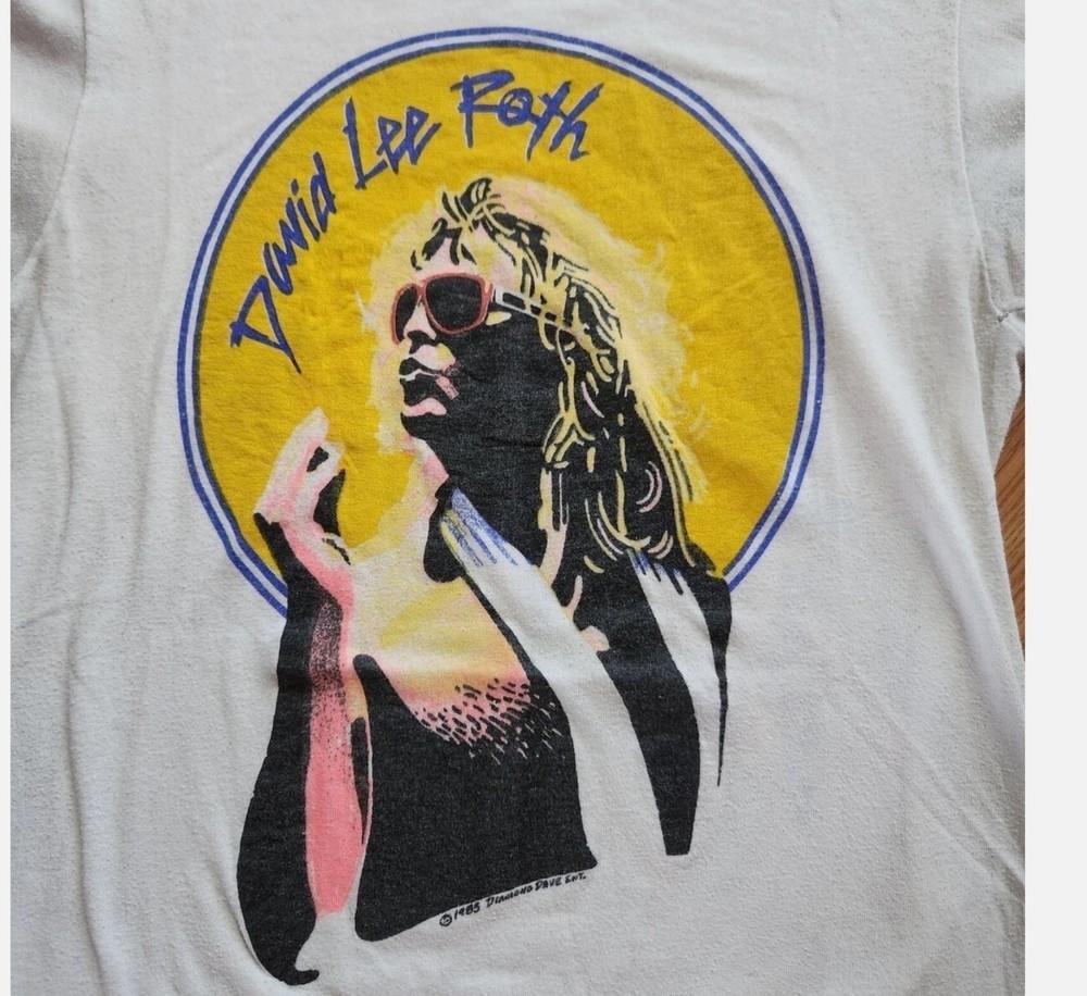David Lee Roth Crazy From the Heat Tour Cotton White T Shirt Unisex T-Shirt