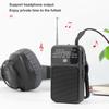 Portable Pointer Radio Handheld AM FM Radio Receiver Built-in Speaker 2 Band Stereo Radio Battery Operated Telescopic Antenna