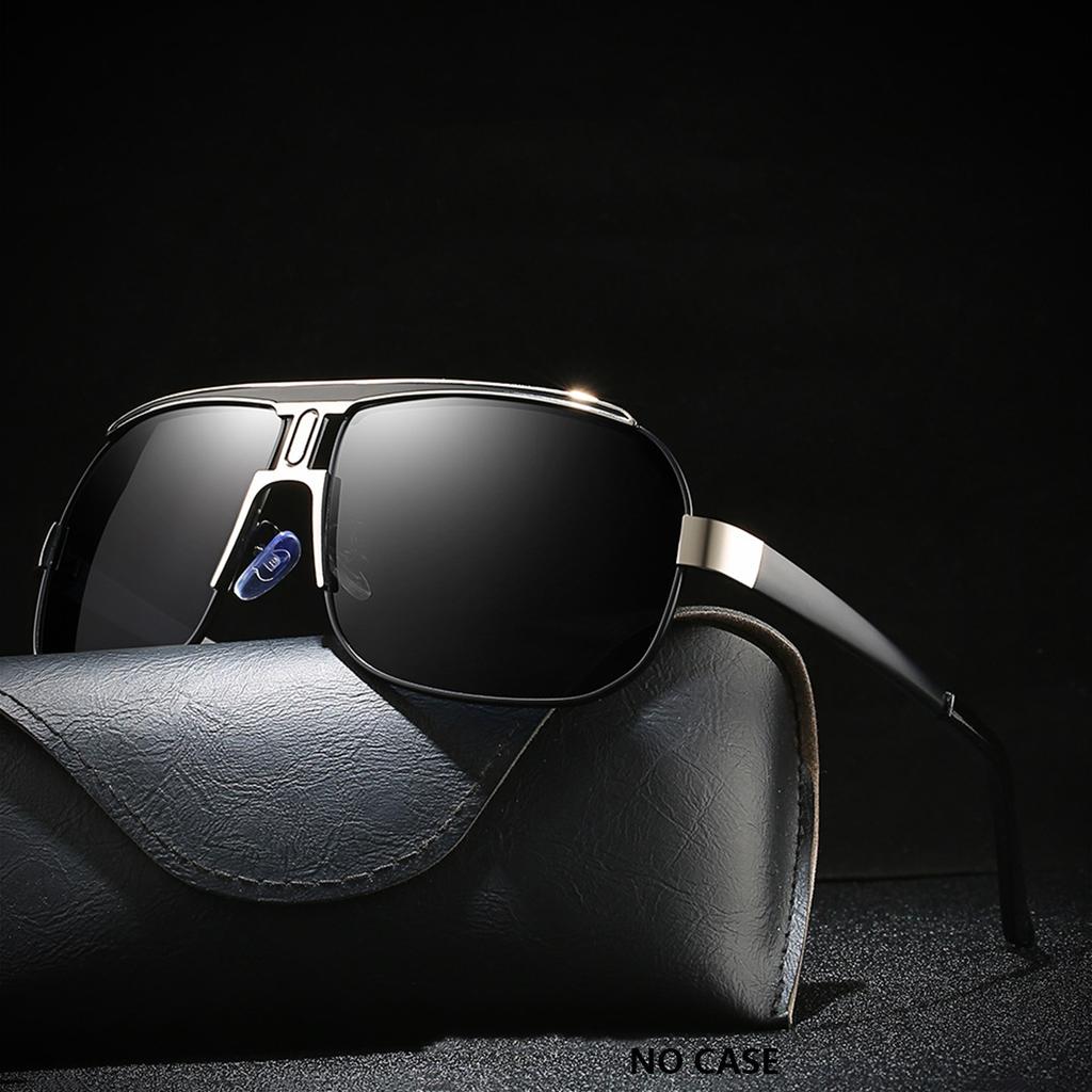Новые солнцезащитные очки для водителей-мужчин, персонализированная большая оправа, дневные и ночные очки двойного назначения, устойчивые к ультрафиолетовому излучению