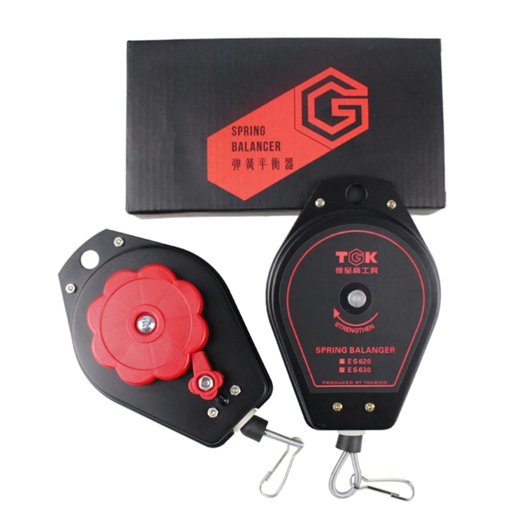 0.6~2kg/1.5~3kg Load Capacity Spring Balancer Tool Retractable for Assembly Line with Positioner Kitchen Gadgets Black