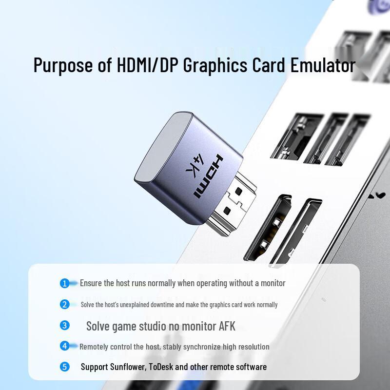 Ugreen Эмулятор Dummy-заглушки HDMI 4K