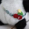 Charming Plush Flower Panda Keychain Bag Doll Soft Animal Toy For Childrens Play