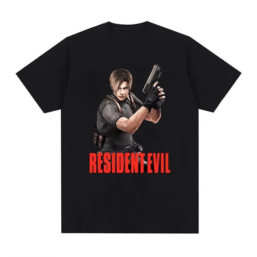 Ограниченная серия Футболка Леон С. Кеннеди Resident Evil Женская Модная Эстетика Большая Футболка Женская Ретро Модная Крутая Футболка