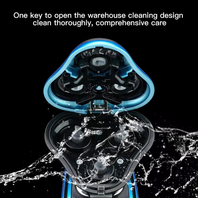 Электробритва роторная бритва электрическая бритва триммер для бороды аккумуляторная машинка для стрижки волос бритвенная машинка для стрижки для мужчин водонепроницаемая